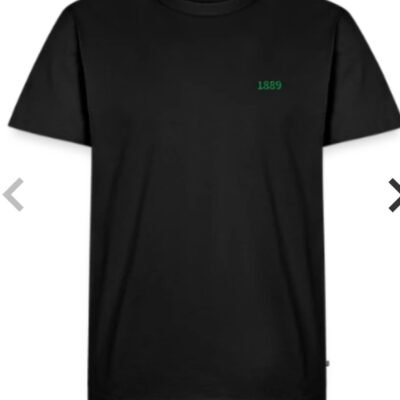 HIF t-shirt med 1889 broderat i grönt